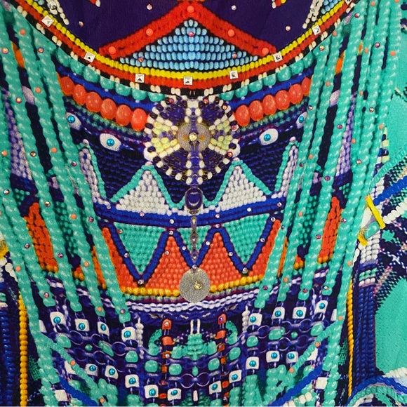 Camilla 100% silk Divinity Dance Round Neck Kaftan NWT - Picture 3 of 8